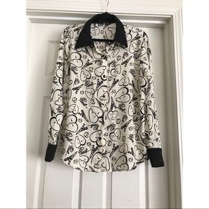 Catherine Malandrino Top Blouse Long Sleeves